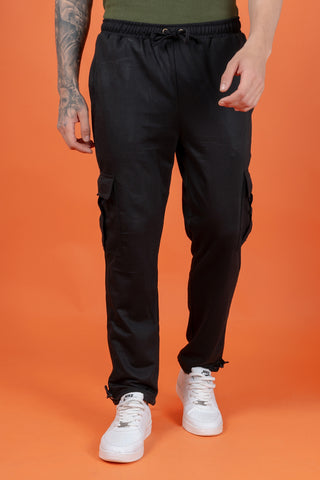 Men's Black Premium Design Jogger Pants