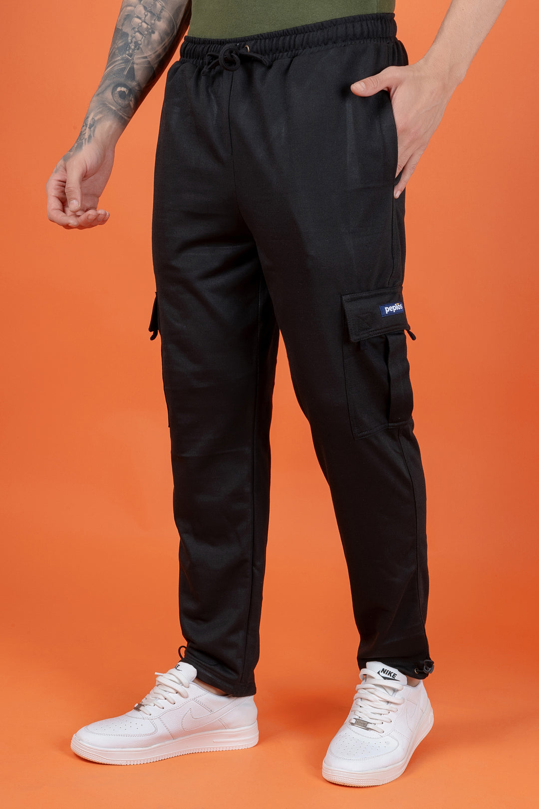 Men's Black Premium Design Jogger Pants