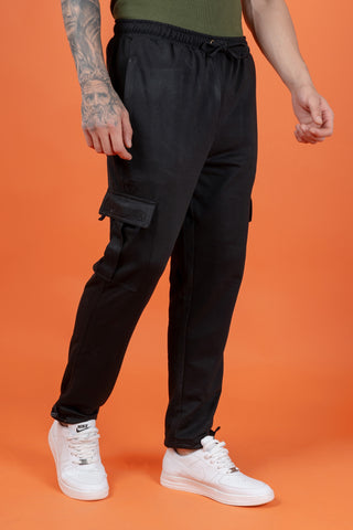 Men's Black Premium Design Jogger Pants