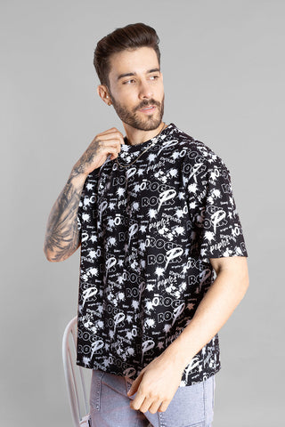 Men's Oversized Black T-Shirt