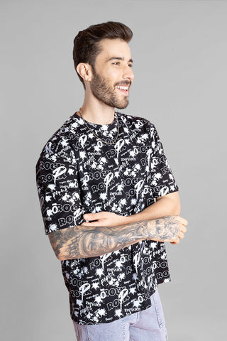 Men's Oversized Black T-Shirt