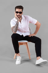 Trending Casual White Cotton Plain Shirt for Men