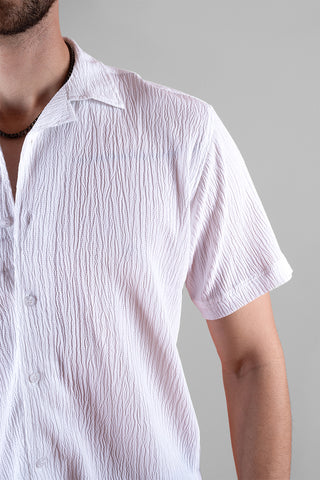 Trending Casual White Cotton Plain Shirt for Men