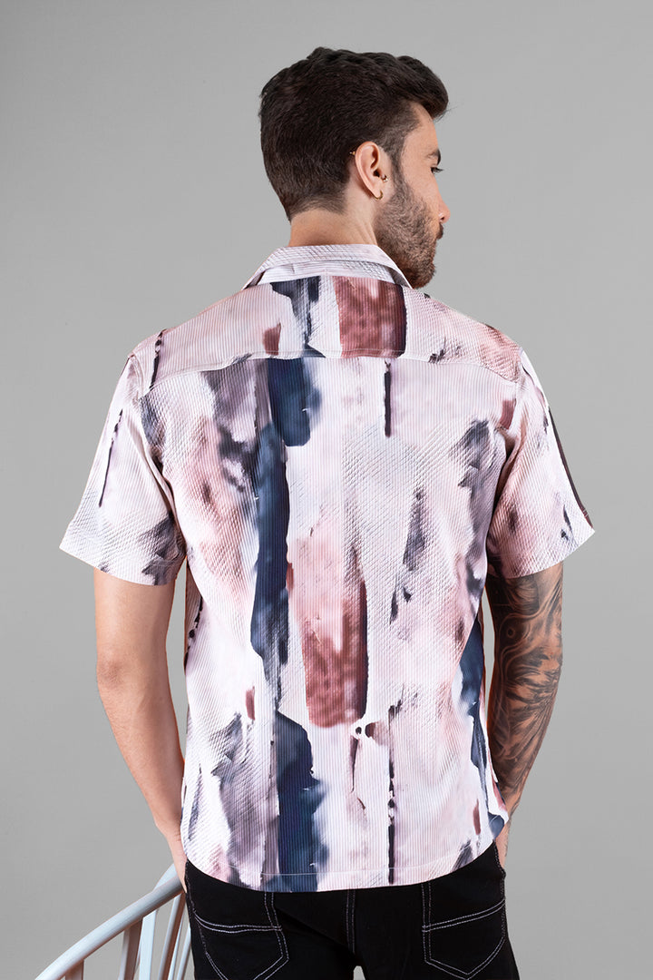 Multi-Colored Printed Men's Shirt - Regular Fit