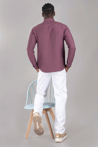 Stylish Onion Colour Shirt For Men