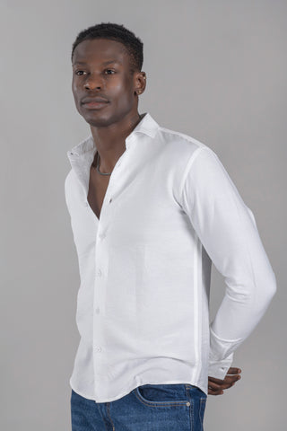 Stylish White Shirt For Men - Main Image