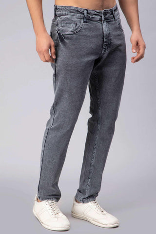 Ankle Fit Shady Grey Denim Jeans For Men