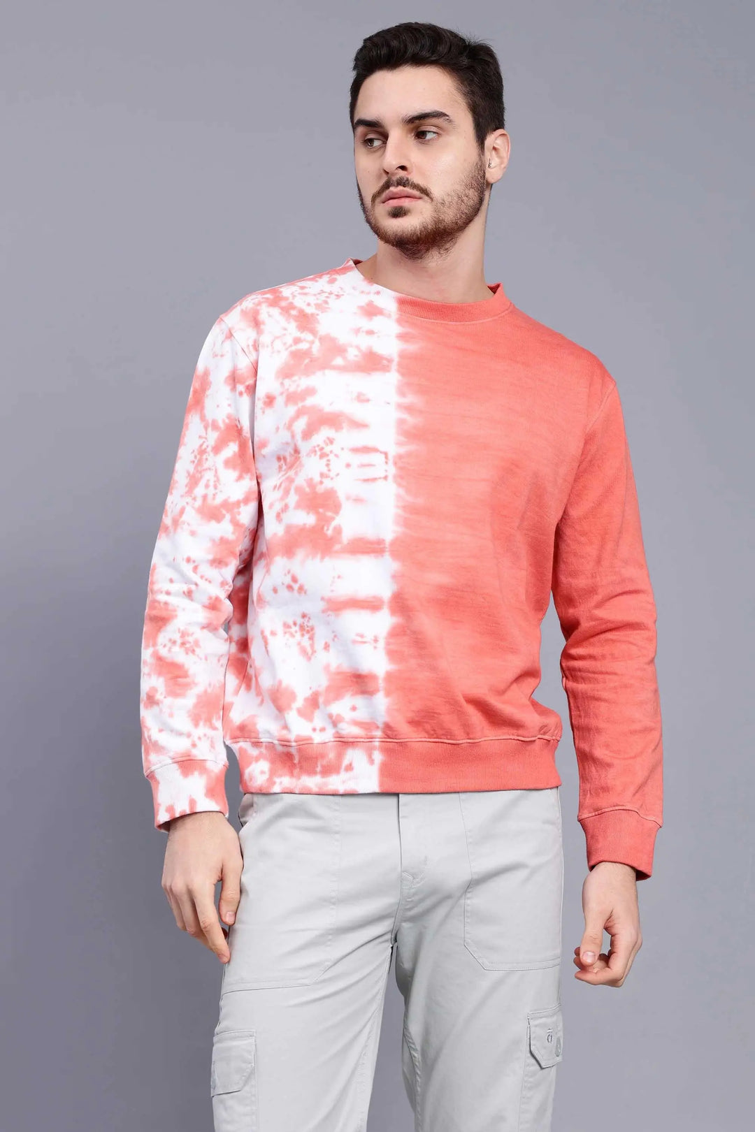 Regular Fit Tie Dye  Premium Sweatshirt For Men