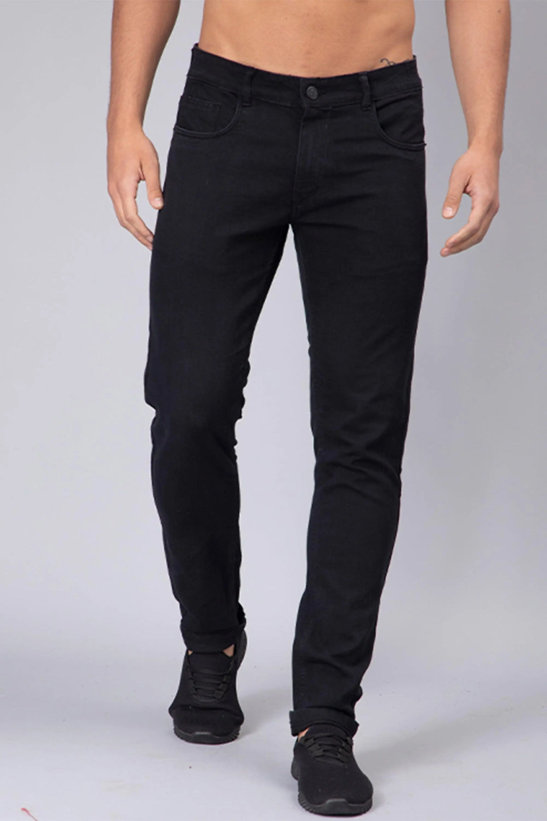 Slim Tapered Fit Z Black Premium Denim Jeans For Men - Peplos Jeans 