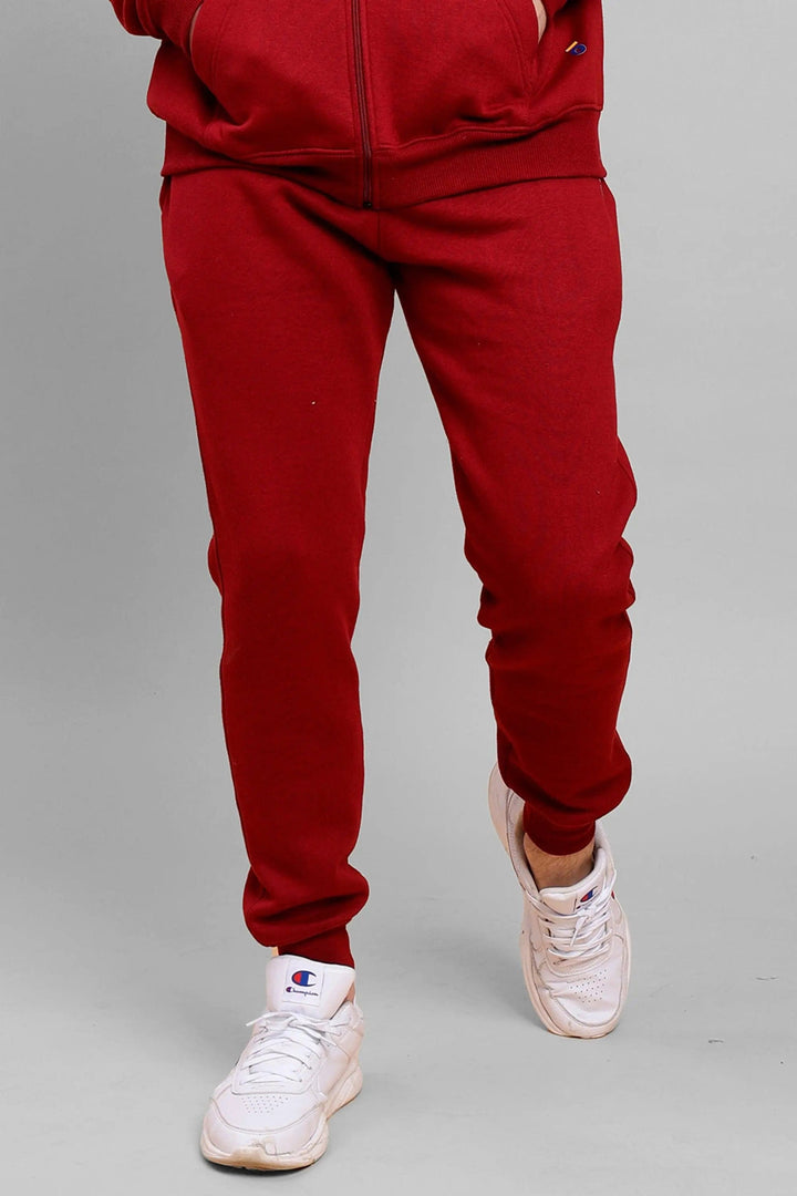 Men's Red Premium Cotton Joggers - Peplos Jeans 