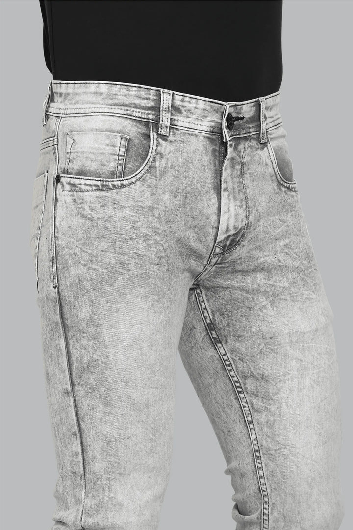 Slim Fit Cloud Grey Premium Men's Denim Jeans - Peplos Jeans 