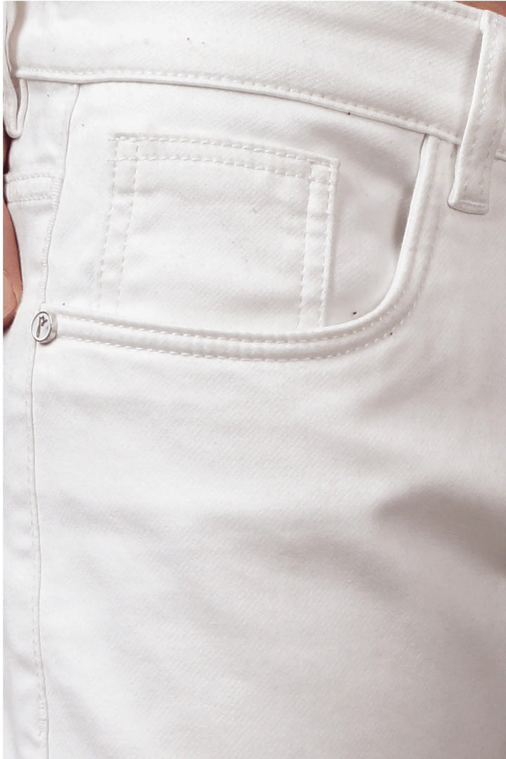 Slim Fit White Premium Men's Denim Jeans - Peplos Jeans 