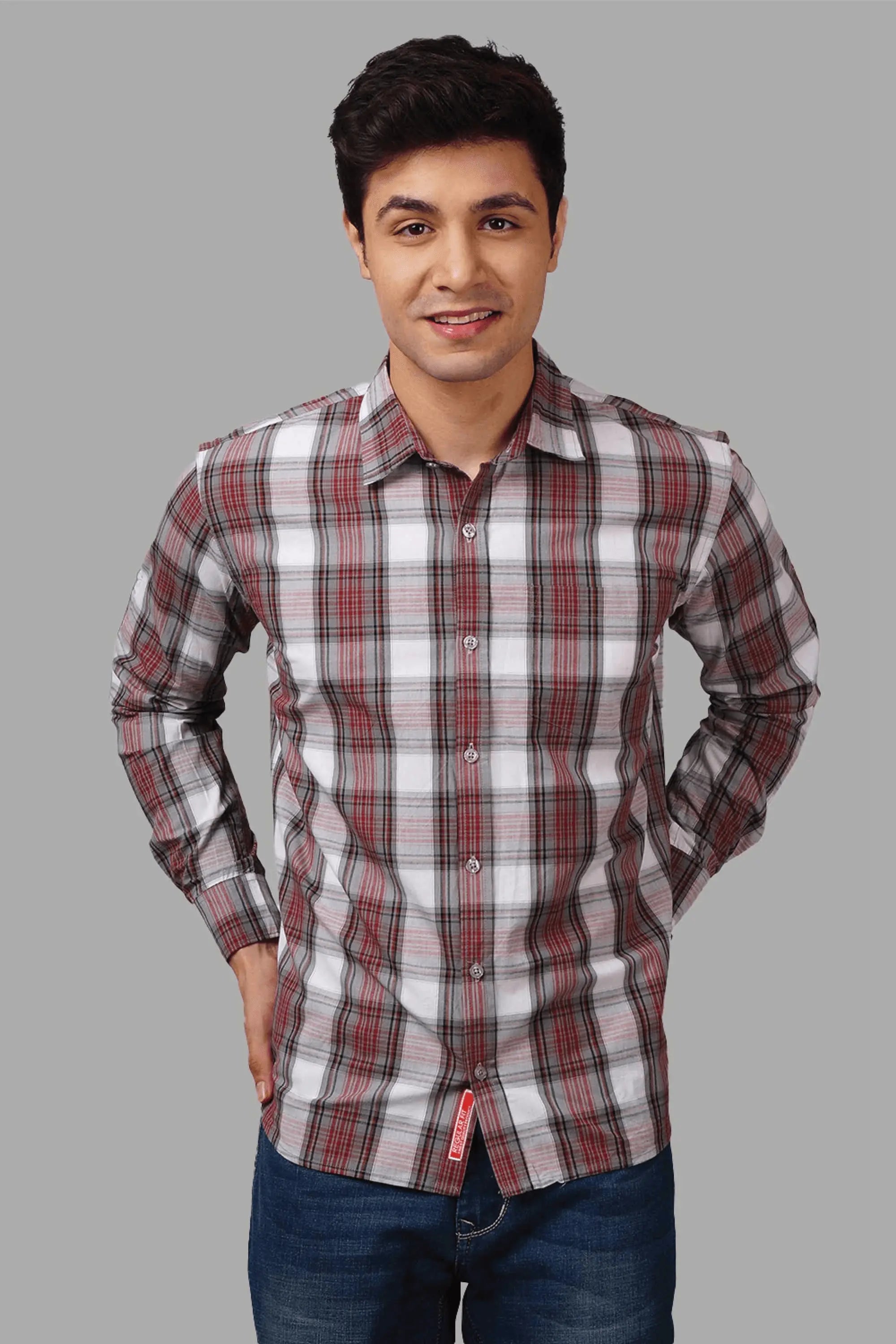 Regular Fit Striped Multi Color Cotton Shirts for Men