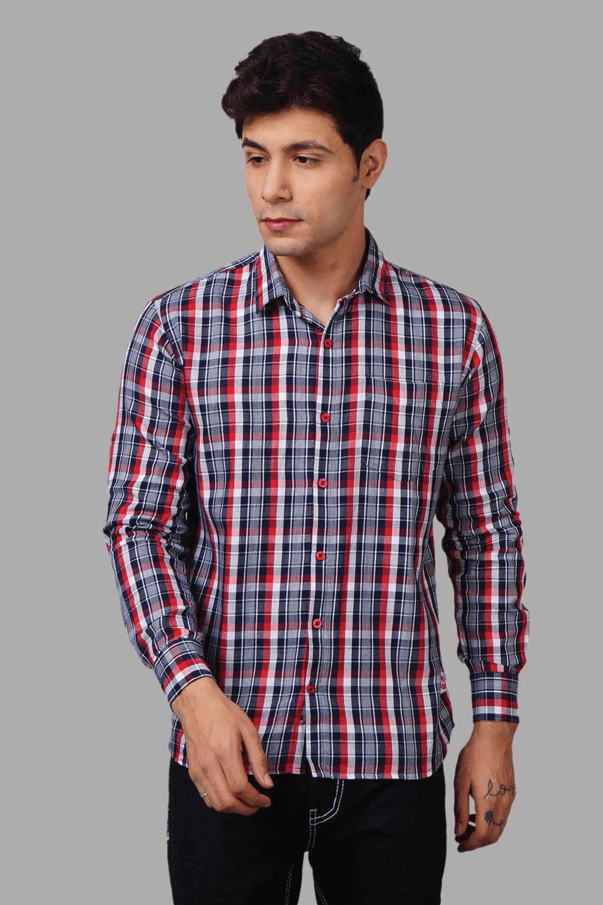 Regular Fit Striped Multi Color Cotton Shirts for Men